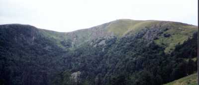 Le Hohneck ; avec à droite le Schaefferthal