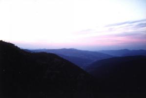 Levé de soleil sur la vallée de Munster 