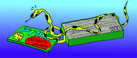 Remember, Python comes with batteries included!